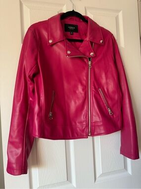 torrid Vibrant Pink Faux Leather Moto Jacket